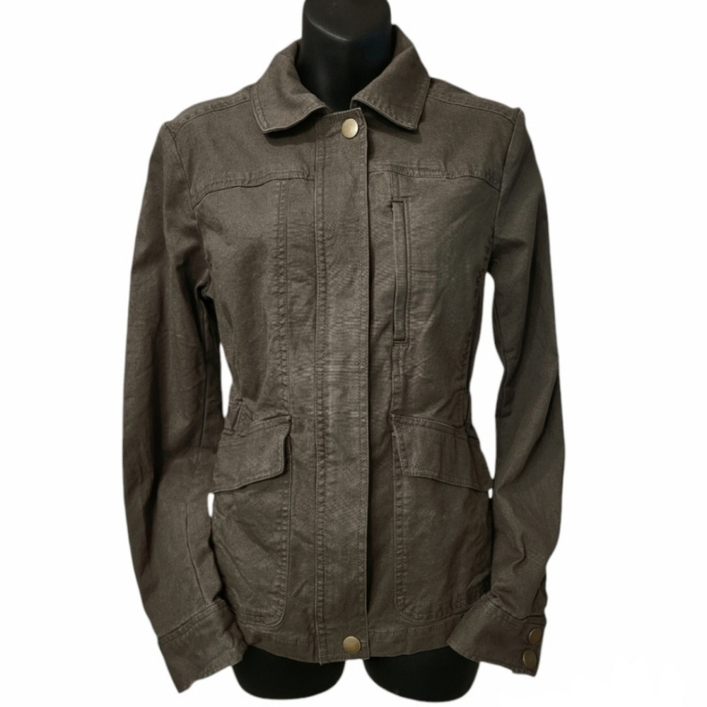 Ann Taylor Loft Drawstring Utility Jacket Sz S - image 1